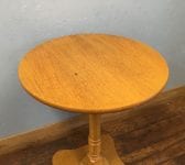 Light Wood Poseur Table