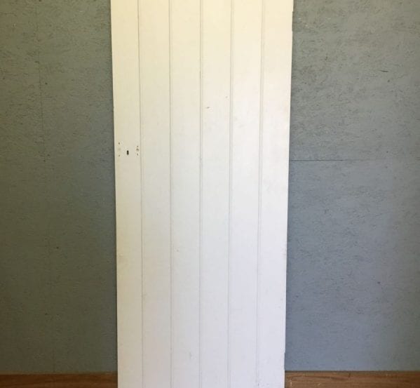 White Painted Pine Ledge & Brace Door