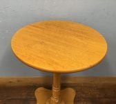Pale Veneered Poseur Table