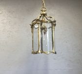 Gilded Brass Triple Light Lantern