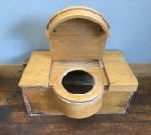 Enclosed Wooden Toilet Seat Unit