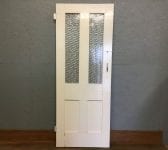 Half Glazed Frosted White Door