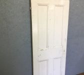 4 Panelled Reclaimed White Painted Door