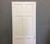 White Painted 6 Panelled Door