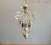 Metal Ornate Frame Hanging Lantern