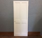White Painted 4 Panelled Door