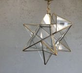 Brass Star Pendant Lantern