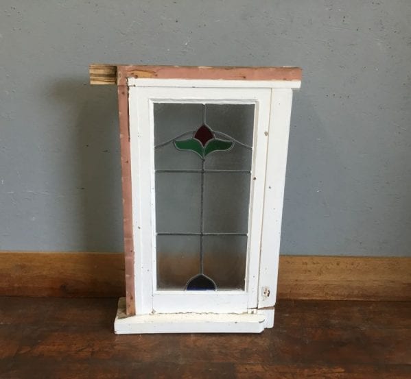 Rectangular Reclaimed Stained Glass Window