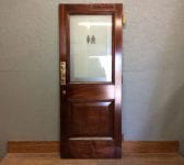Auction Oak Half Glazed Door