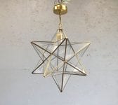 Brass Star Pendant Lantern