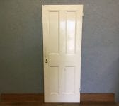 4 Panelled Reclaimed White Painted Door