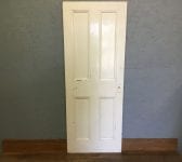 4 Panelled Reclaimed White Painted Door