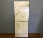 Reclaimed White Painted Ledge & Brace Door