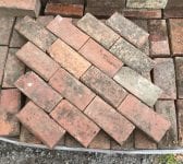 Reclaimed Weathered Red Paving Bricks