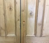 Nice Natural Finish Pine Bi-folding Doors
