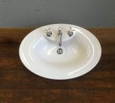 Smooth Oval Basin With Lefroy Brooks Taps