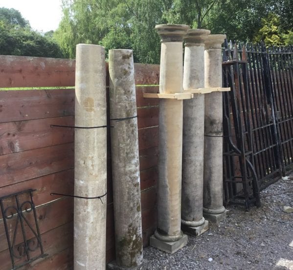 Recaimed Stone Pillars