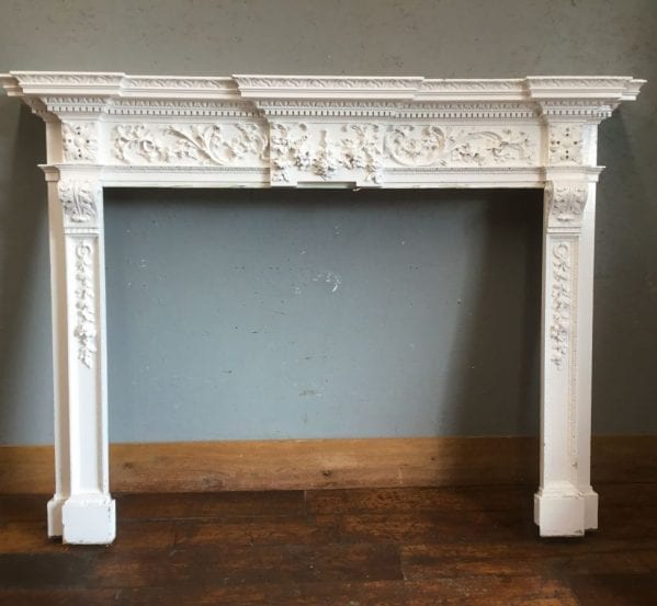 Extra Large Ornate Wooden Fire Surround