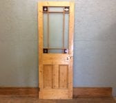 Stripped Half Glazed Door