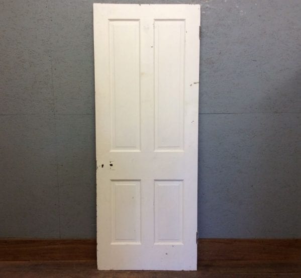 Thin White 4 Panelled Door