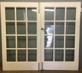 Very Nice Large White Double Glazed French Doors
