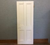 Very Nice White 4 Panel Door Full Beading