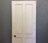 White 4 Panel Door W Key