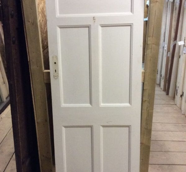 Smaller White 5 Panelled Door
