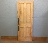 Stripped 4 Panelled Door Push Plates