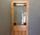 Stripped Half Glazed Door