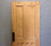 Stripped 4 Panel Door w Push Plates