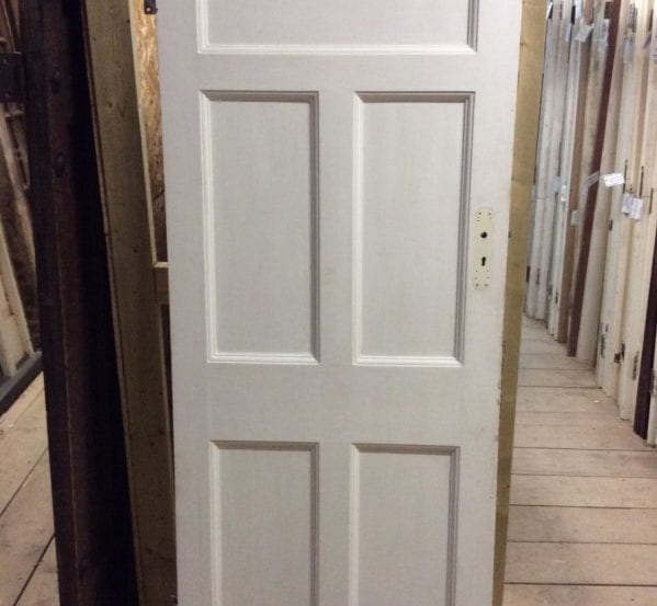 Heavy White 5 Panelled Door