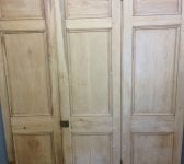 Large Stripped Arched Tri-folding Doors