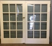 Very Nice Large White Double Glazed French Doors