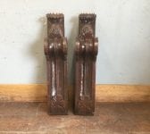 Highly Ornate Large Wooden Corbels
