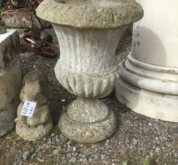 Stone Urn Planter Pair