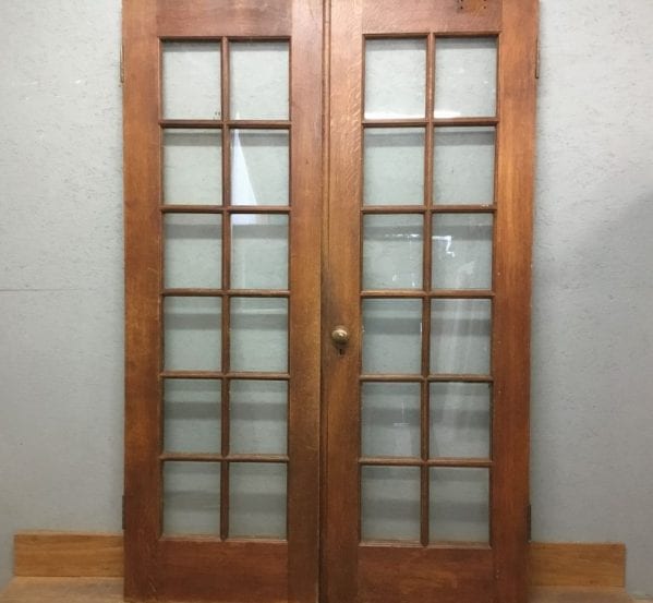 Tall Oak Glazed Double Doors