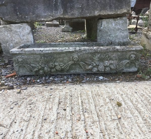Long Rectangular Stone Planter
