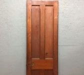 Narrow Pitch Pine 4 Panel Door