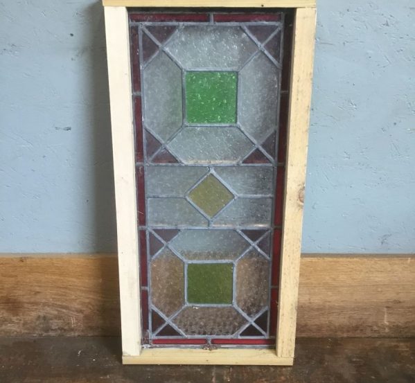 Rectangular Panel Window Green Square Details