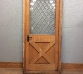 Solid Oak Half Glazed Door + Frame