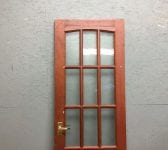 Fully Dark Red Glazed Door