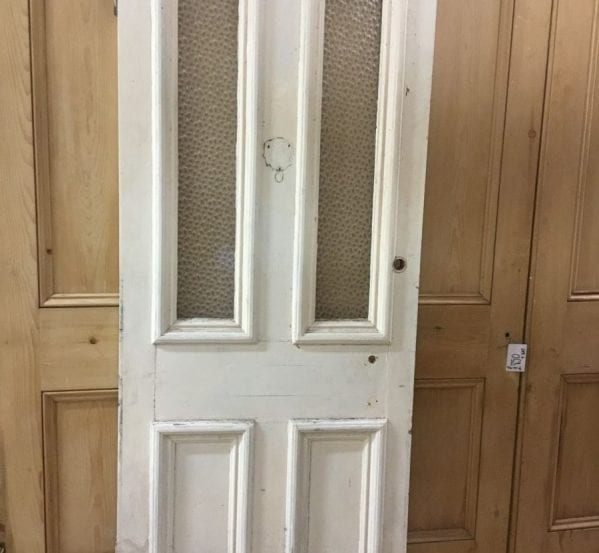White Half Glazed 4 Panel Door