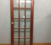 Red Dark Fully Glazed Door