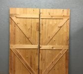 Pine Ledge & Brace Double Doors