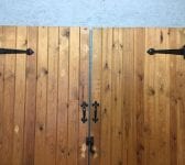 Pine Ledge & Brace Double Doors
