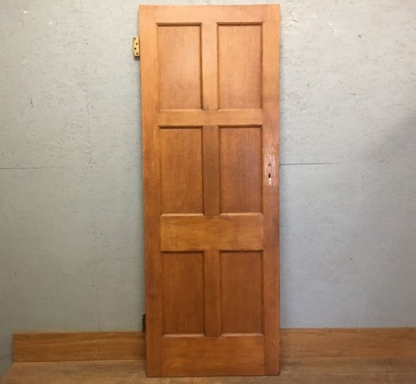 6 Panel Oak Varnish Finish Door