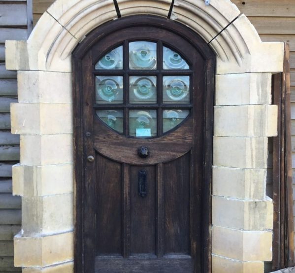 Oak Door With Stone Surround