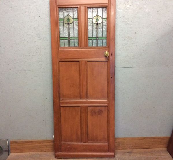 Oak Plush Stained Glass Door