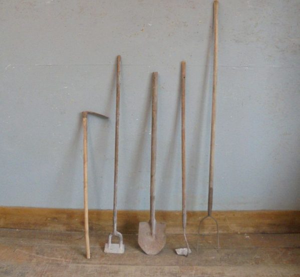 Wooden Garden Tool Selection